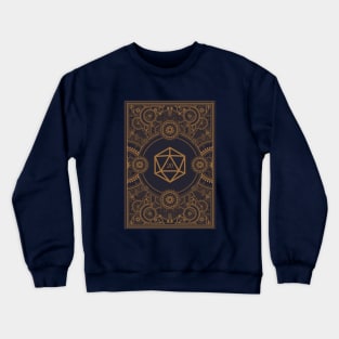 Steampunk D20 Dice Vintage Mechanical Crewneck Sweatshirt